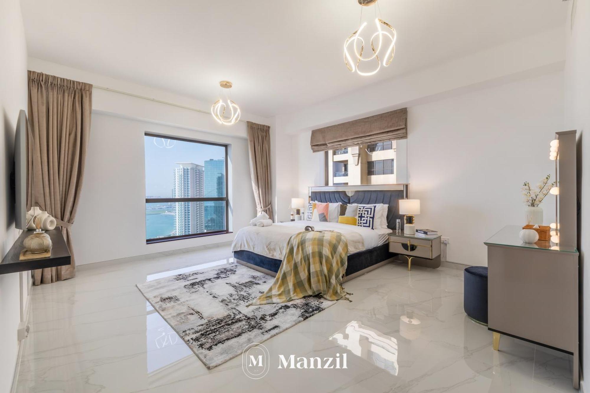 अपार्टमेंट Manzil - Lavish 3br In Jbr With Sea Views And 5 Min Walk To